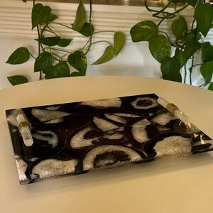 RARE & DISCONTINUED Kendra Scott Home Black Agate Tray